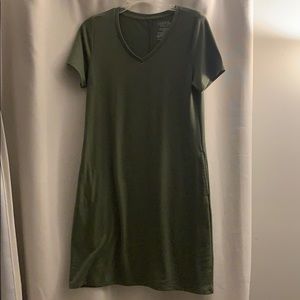 Olive Green Tshirt Dress